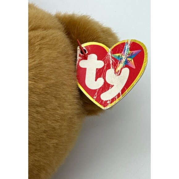 Vtg Ty Beanie Baby Buddy 2001 Christmas Santa Teddy Bear Hat Scarf Large 14” - Picture 4 of 7